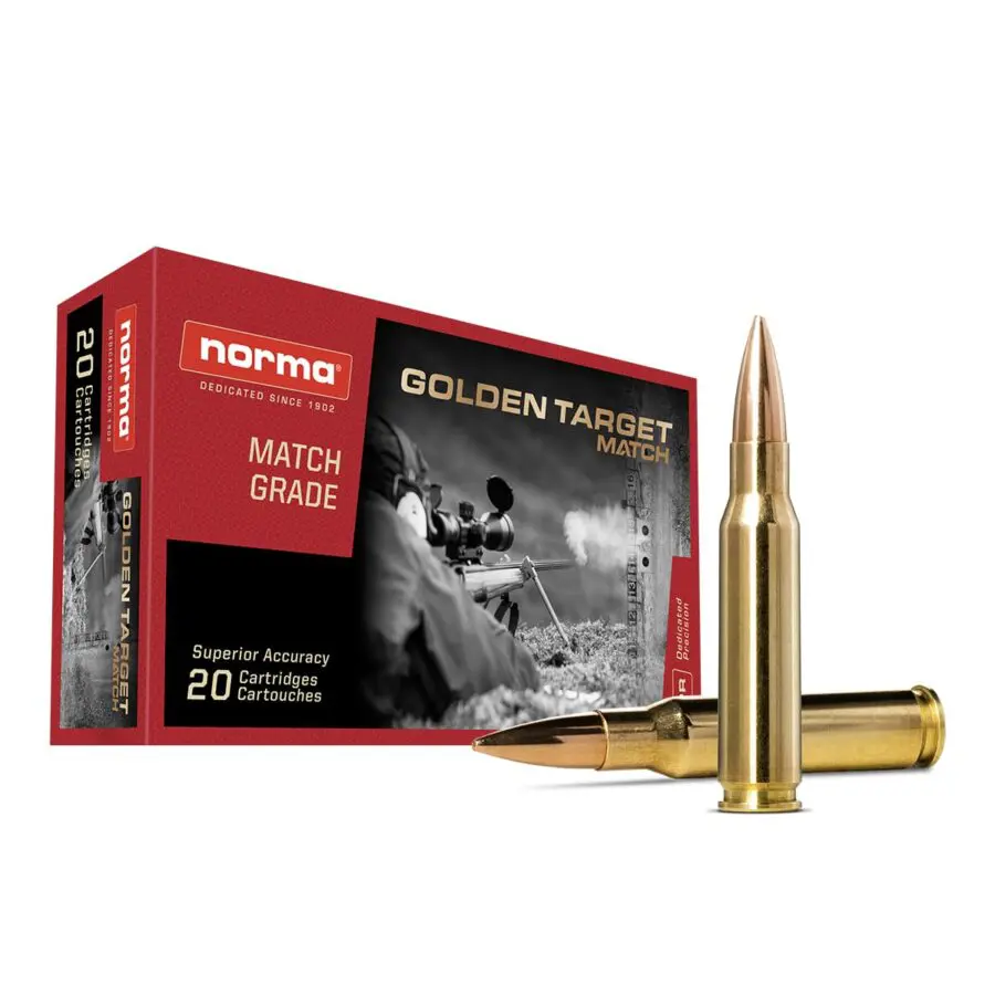 no.102 レッドエピドートとGoldのミニマム Norma 308 Winchester 175gr HPBT Golden Target (GTX) - Raven Rocks