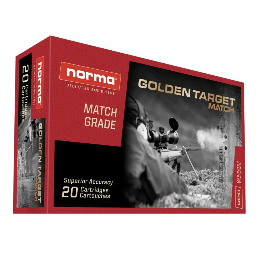 no.102 レッドエピドートとGoldのミニマム Norma 308 Winchester 175gr HPBT Golden Target (GTX) - Raven Rocks