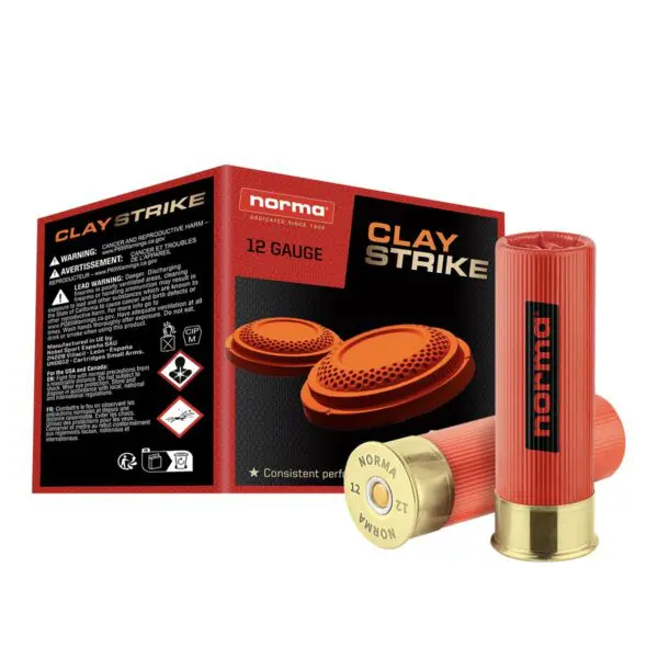 Norma 12ga 2 3/4 in. #8 shot 1oz CLAYSTRIKE