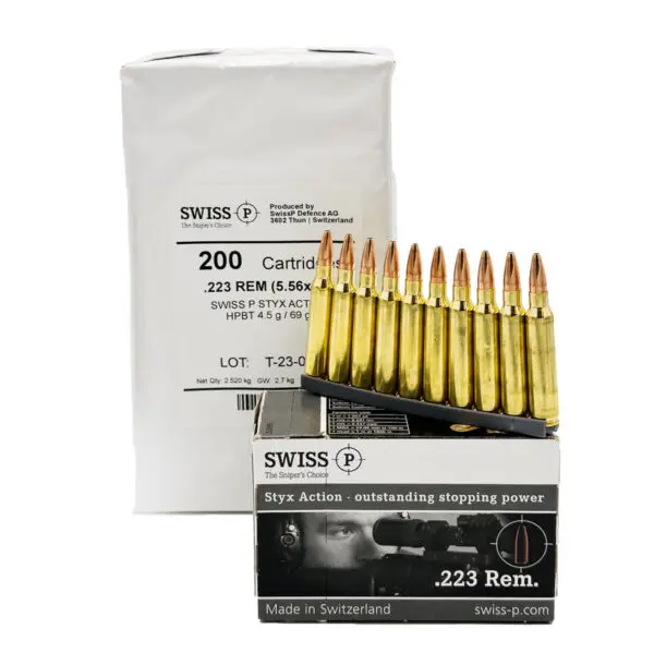 SwissP .223 Rem 69gr Styx Action Ammo