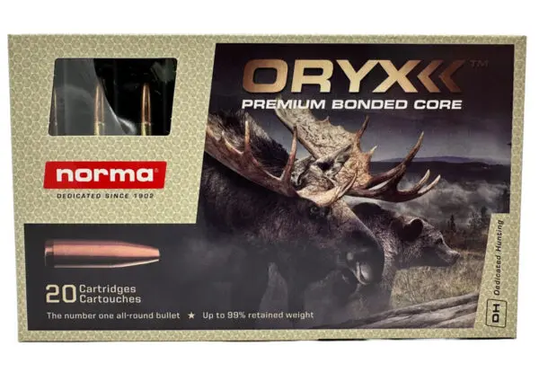 Norma 30-06 Spring 180gr Oryx - Premium Bonded Core - 20 Round Box