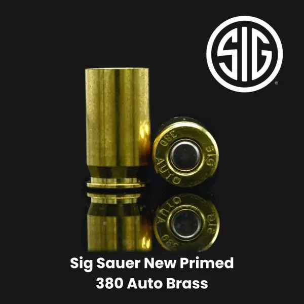 Sig Sauer New Primed 380 Auto Brass