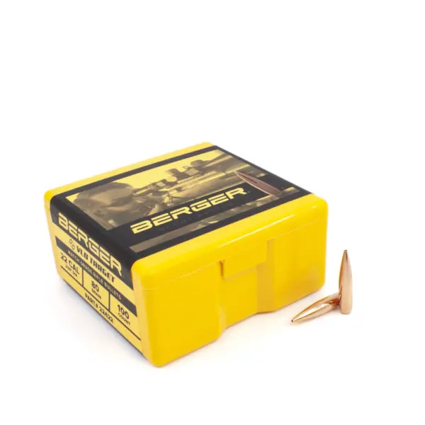 Berger 22 Cal (.224") 80 GR VLD TARGET - 100 ct Box