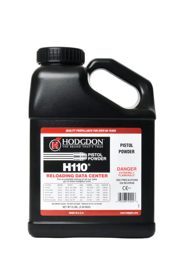 Hodgdon H110 Smokeless Powder - 8lb Jug