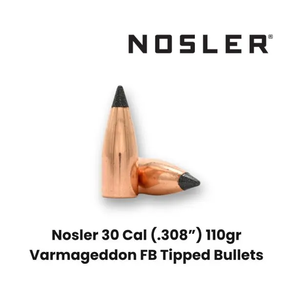 Nosler 30 Cal (.308") 110gr Varmageddon FB Tipped Bullets