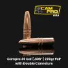 Campro 30 Cal (.308") 220gr FCP Bullets with Double Cannelure