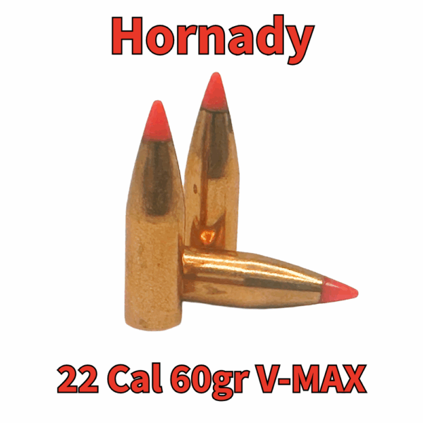 Hornady 22 Cal (.224") 60gr V-MAX Bullets