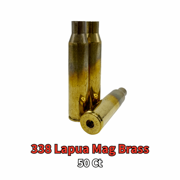 JAG 338 Lapua Mag Mag Brass - 50 ct