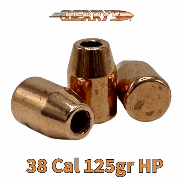 Berry's 38 Cal (.357") 125gr HP - 250 ct