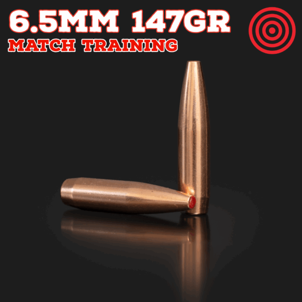 6.5mm (.264") 147gr Bullets - Match Training (seconds) - 250 ct