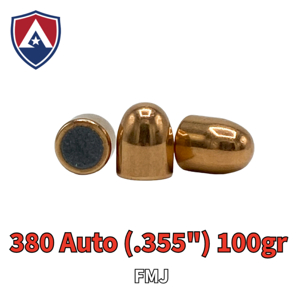 SCI 380 Auto / 9mm (.355") 100gr FMJ - 250 ct