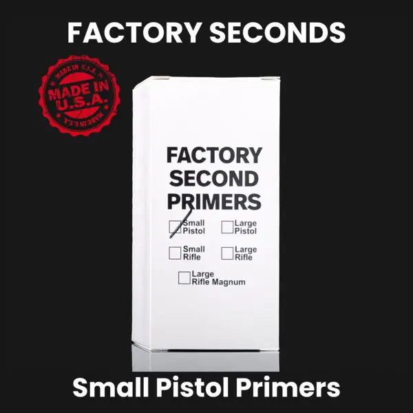 Small Pistol Primers - Factory Seconds (Free Shipping & HAZMAT)