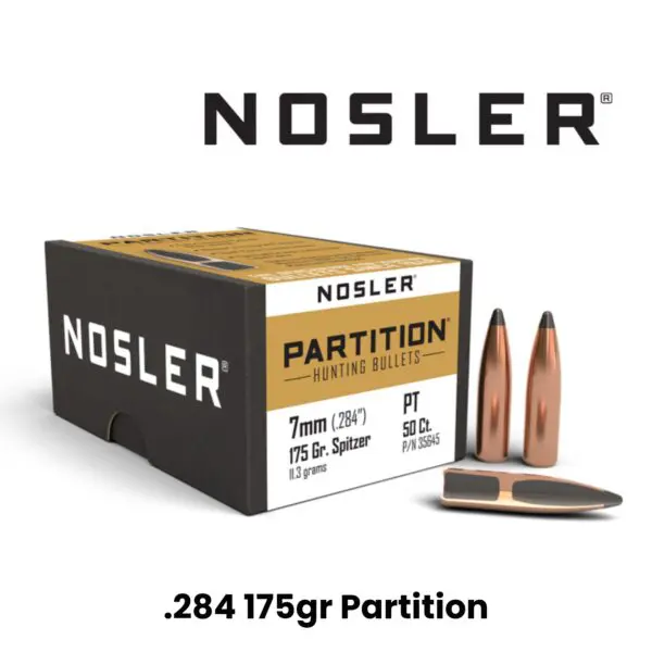 Nosler 7mm (.284″) 175gr SP Partition - 50ct