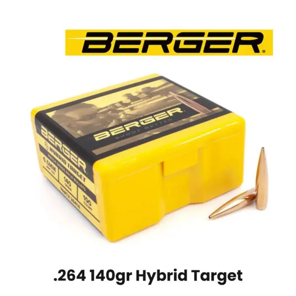 Berger 6.5mm (.264") 140gr Hybrid Target FLASH SALE - 100 ct Box