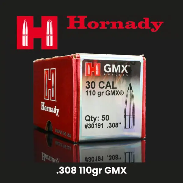 Hornady 30 Cal (.308') 110gr GMX - 50 ct Box