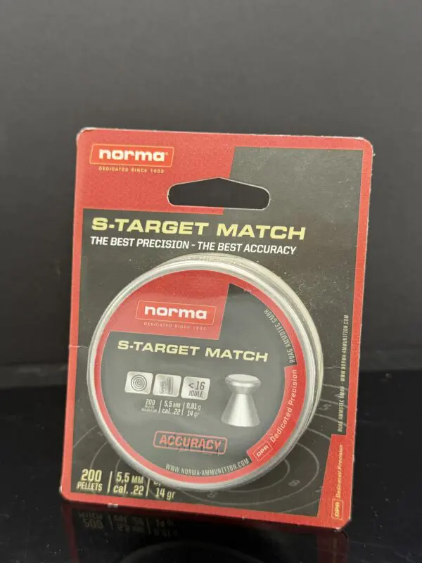 Norma 5.5mm (22 Cal) 14gr S-Target Match - 200 Pellets