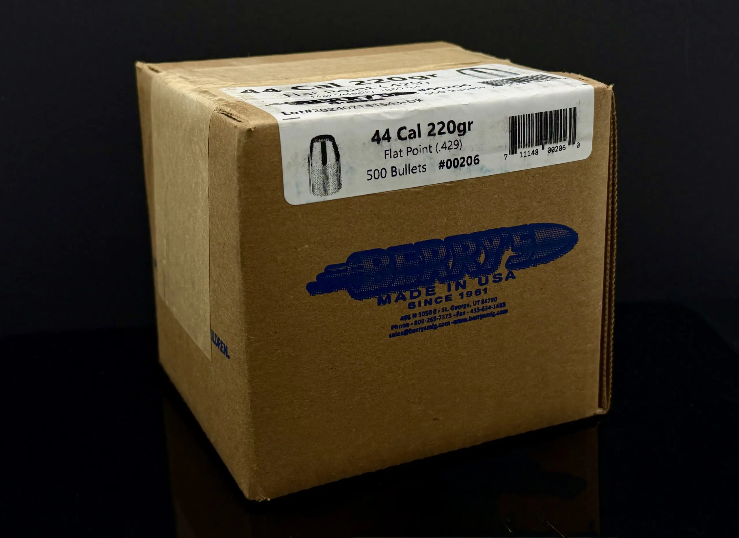 Berry's 44 Cal 220gr FP Bullets
