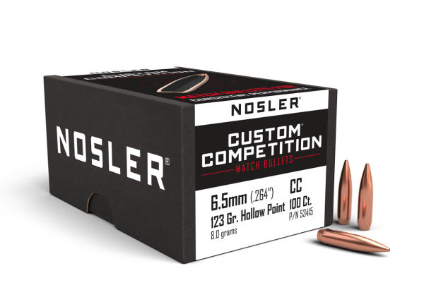 Nosler 6.5mm (.264") 123gr HPBT Custom Competition