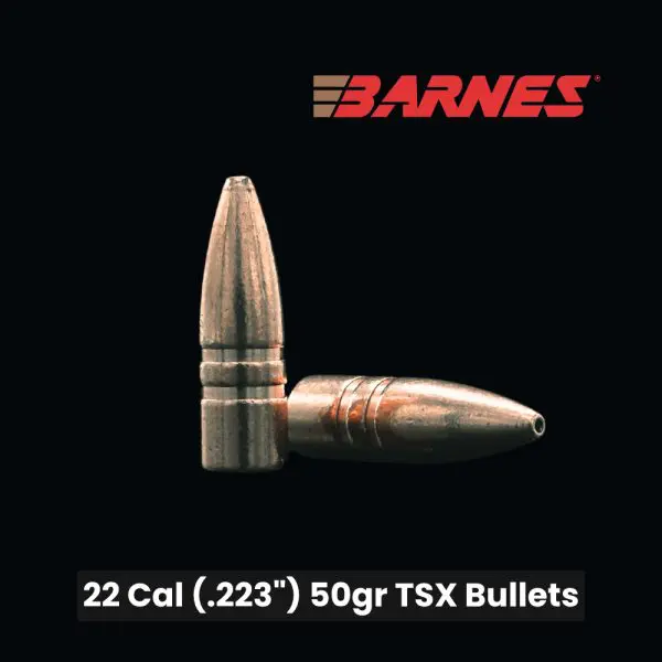 Barnes TSX 22 Cal (.223") 50gr Bullets