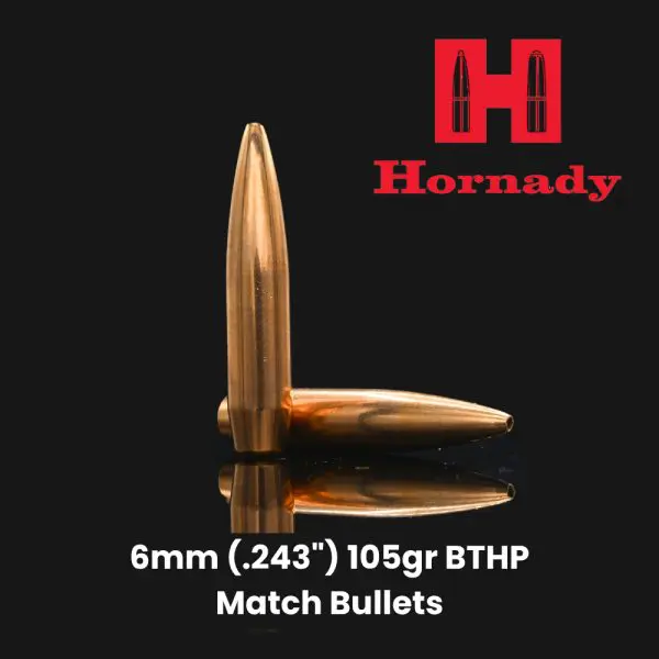 Hornady 6mm (.243") 105gr BTHP Match Bullets