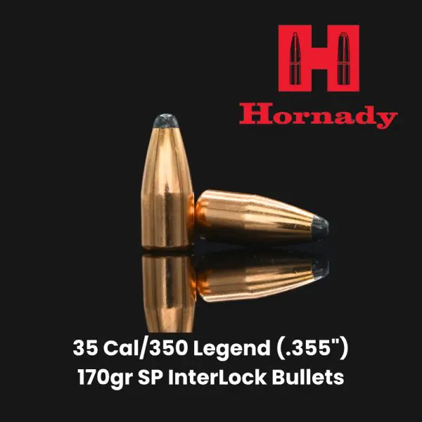 Hornady 35 Cal/350 Legend 170gr SP InterLock Bullets