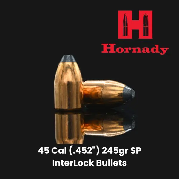 Hornady 45 Cal (.452") 245gr SP InterLock Bullets