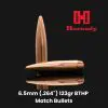 Hornady 6.5mm (.264") 123gr BTHP Match Bullets