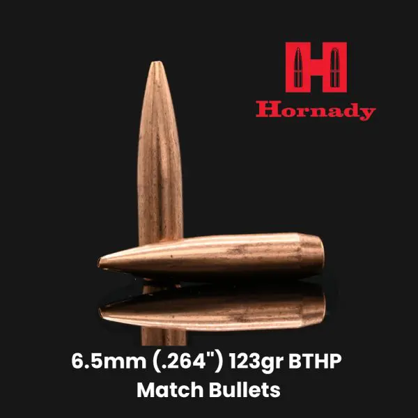 Hornady 6.5mm (.264") 123gr BTHP Match Bullets