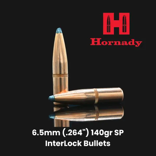 Hornady 6.5mm (.264") 140gr SP InterLock Bullets