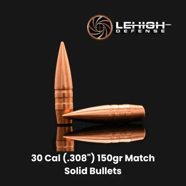 Lehigh 30 Cal .308" 150gr Match Solids