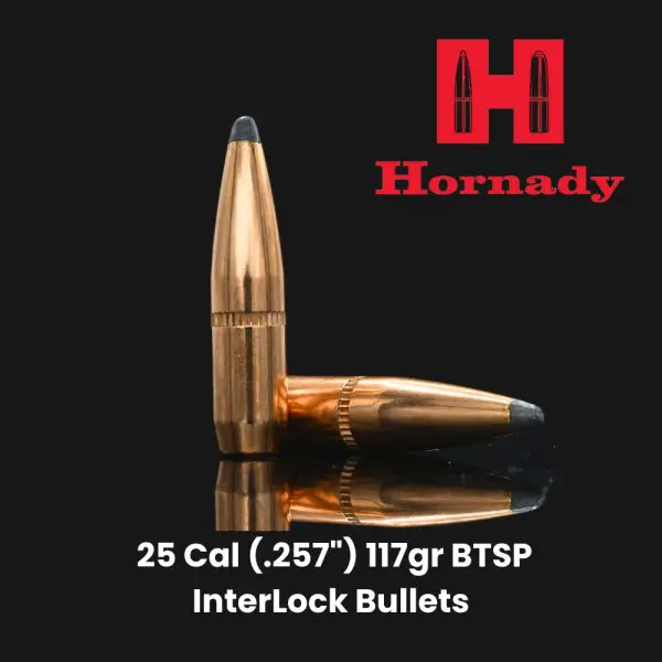 25 Cal (.257") 117gr BTSP InterLock Bullets