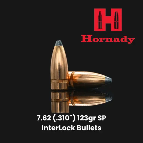 Hornady 7.62 (.310") 123gr SP InterLock Bullets