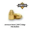 Armscor 9mm (.355") 124gr FMJ Bullets