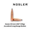 Nosler 30 Cal (.308") 190gr AccuBond Long Range Bullets