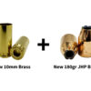 Dead Nuts Bundle 4: (250) New 10mm 180gr JHP Bullets + (250) New Unprimed 10mm Brass