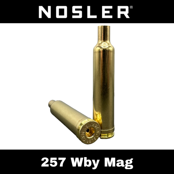 Nosler 257 Weatherby Mag Brass - 50 ct