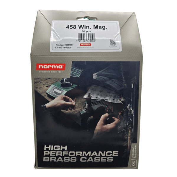 Norma 458 Win Mag Brass - 50 ct Box