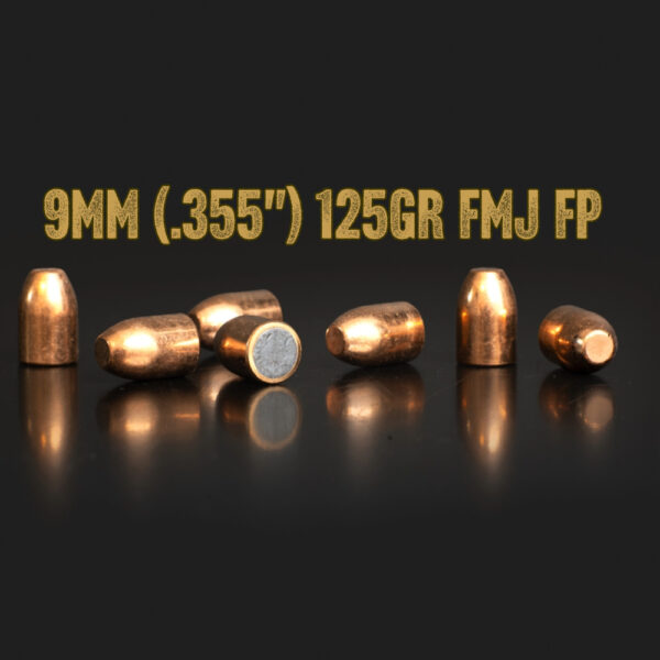 Sig Sauer 9mm (.355") 125gr FMJ FP Bullets