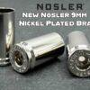 Nosler 9mm +P Nickel Plated Brass