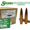 Sierra 6mm (.243") 107gr HPBT MatchKing Bullets