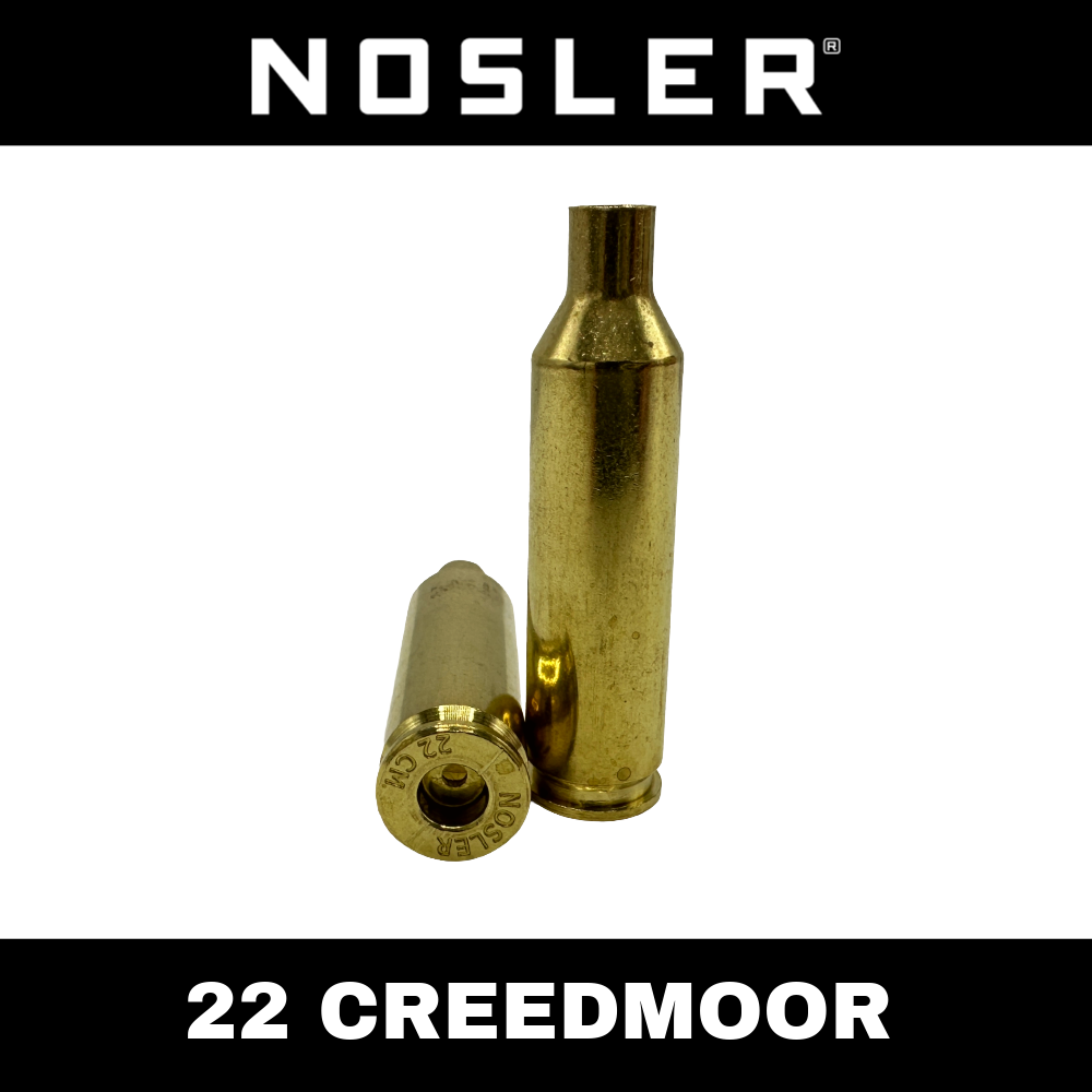 Nosler 22 Creedmoor Brass - 100 ct