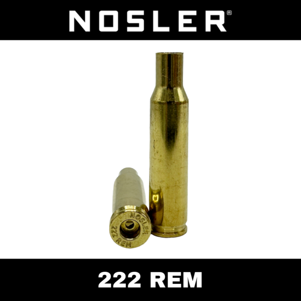 Nosler 222 Remington Brass - 100 ct