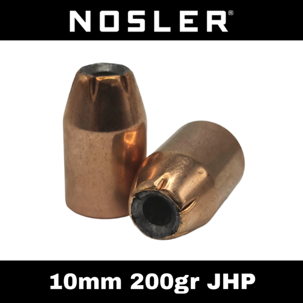 Nosler 10mm Auto (.400") 200gr JHP Bullets
