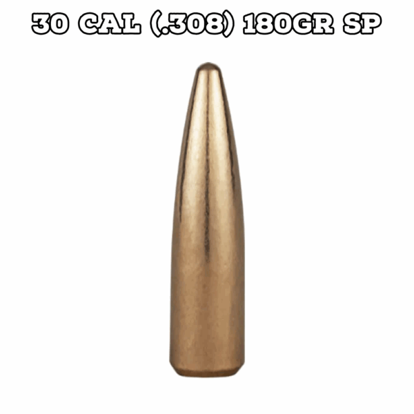 Berry's 30 Cal (.308) 180gr SP Bullets