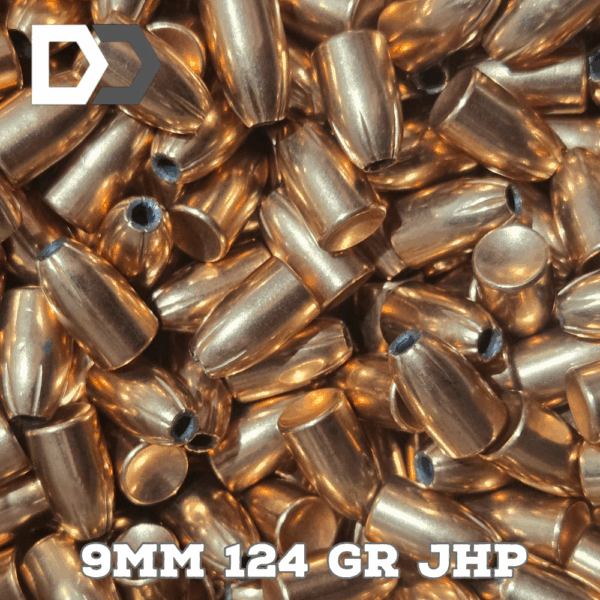 DKC New 9mm 124gr (.355") JHP Bullets - Image 2