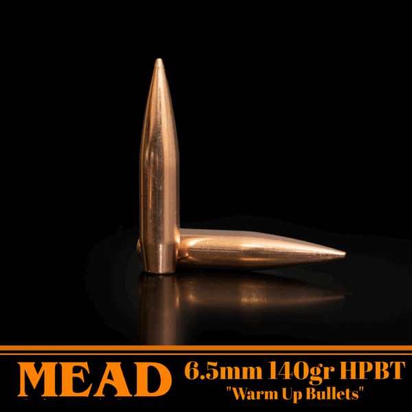 Mead 6.5mm (.264") 140gr HPBT "Warm-up" Bullets - 250 ct