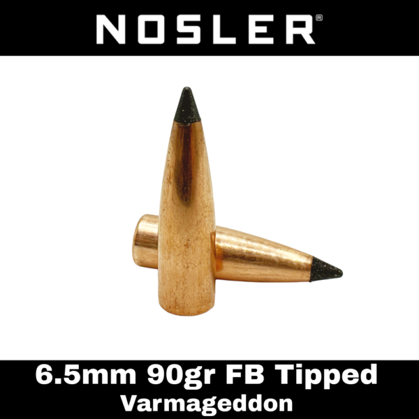 Nosler 6.5mm (.264") 90gr FB Tipped Varmageddon