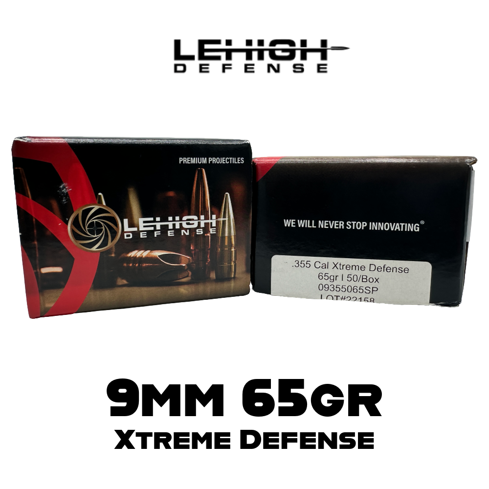 Lehigh Defense 9mm (.355") 65gr Xtreme Defense - 50 ct Box