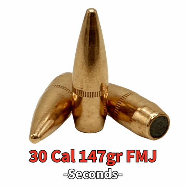 30 Cal (.308") 147gr FMJ-BT - 250 ct (Seconds)