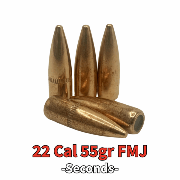 22 Cal (.224") 55gr FMJ BT - 250 ct (Seconds)